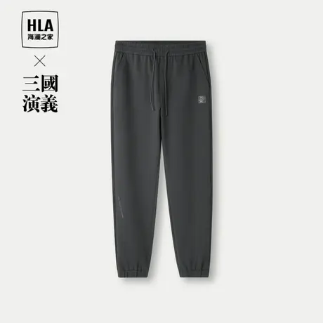 HLA/海澜之家三国演义卫裤24春夏新系舒适紧腰纯色系列印花裤子男商品大图