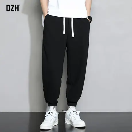 男生黑色篮球卫裤男宽松百搭2023新款秋季束脚运动裤休闲裤收脚裤商品大图