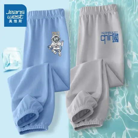 真维斯童装儿童防蚊裤男童夏季薄款裤子2025新款夏装小学生运动裤图片