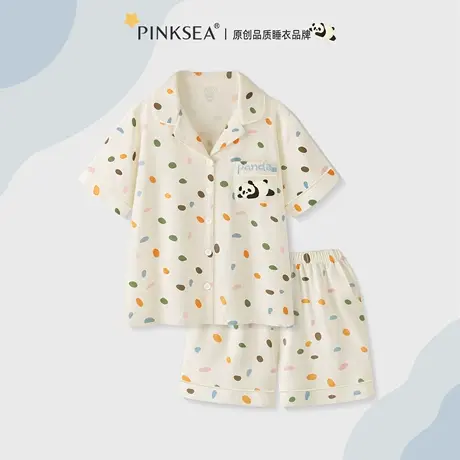 Pinksea莫代尔睡衣女款夏季短袖短裤波点套装2025新款女士夏天商品大图