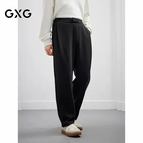 25冬季新品GXG男装简约休闲长裤休闲西裤锥形弹力通勤风休闲男裤商品大图