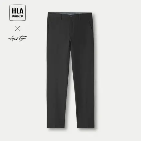 HLA/海澜之家轻商务时尚系列西裤24春夏新刺绣挺括有型休闲裤子男图片