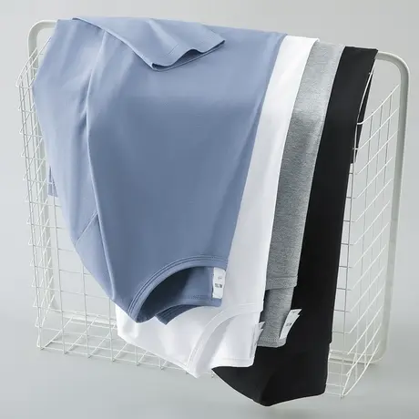 莫代尔长袖t恤男圆领秋冬季内搭保暖内衣双面德绒打底衫加绒秋衣商品大图