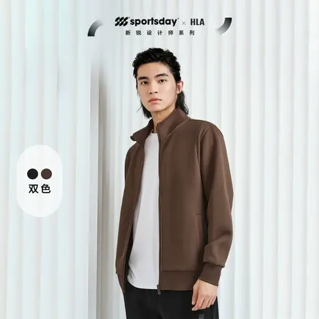 HLA/海澜之家sportsday荣耀马术卫衣2023秋季运动印花开衫长袖男图片