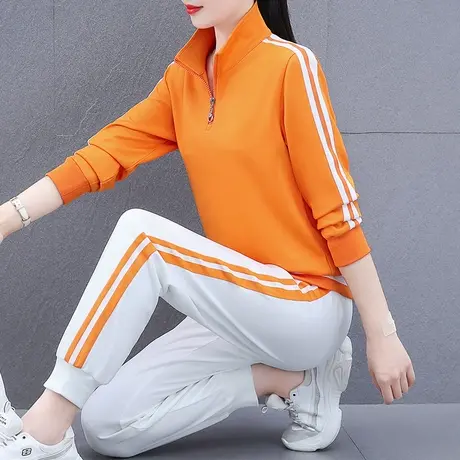 恋上17号运动服女士套装2023春秋新款时尚洋气休闲中年广场舞服图片