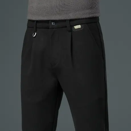 秋冬款四面弹力西装西裤男士休闲长裤直筒宽松冬季2024新款男裤子商品大图