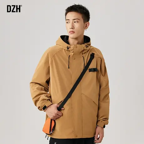 男士连帽外套男冲锋衣夹克男款2024年新款美式机能风潮牌痞帅上衣商品大图