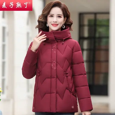 妈妈冬装保暖厚棉袄洋气2022新款秋冬棉衣服外套上衣中老年人女装商品大图