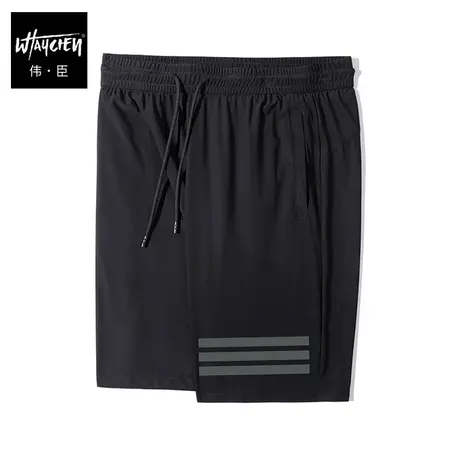 伟臣潮牌大码男装男士冰丝休闲裤短裤男胖子加肥加大宽松薄款中裤商品大图
