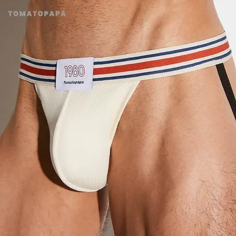 TOMATOPAPA美式1980系列红白蓝男士双丁内裤性感欧美风美式双丁裤商品大图