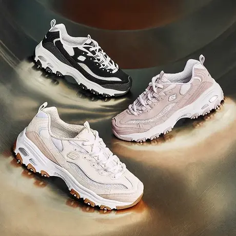 Skechers斯凯奇2025新款夏女复古老爹鞋经典熊猫鞋厚底休闲运动鞋商品大图