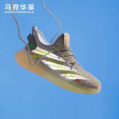马克华菲椰子鞋男夏季新款透气百搭爆米花运动鞋厚底轻便网面鞋男商品大图