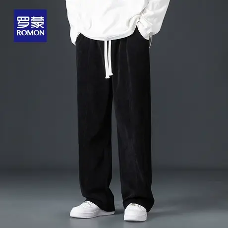 【博奥绒】罗蒙男士垂感抗皱休闲裤2025秋季新款时尚百搭直筒裤男图片