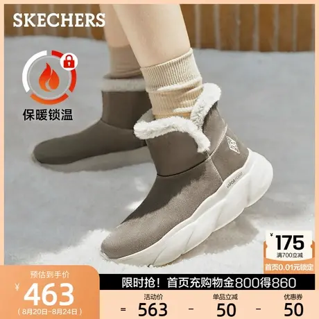 斯凯奇女鞋面包靴雪地靴冬靴休闲鞋加绒保暖鞋棉鞋厚底增高秋冬款商品大图