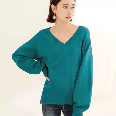 桔熊秋冬季保暖蓬松毛衣女包芯纱收腰绑带针织衫胖妹妹大码FA2591图片