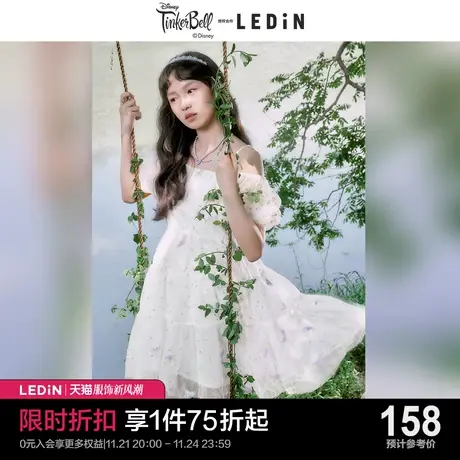 乐町泡泡袖连衣裙休闲夏新款女奇妙仙子公主裙甜美宽松裙子商品大图