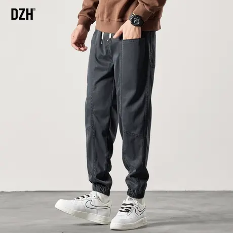 男士灰色牛仔裤2024年新款男秋季修身小脚美式宽松休闲裤裤子春夏图片