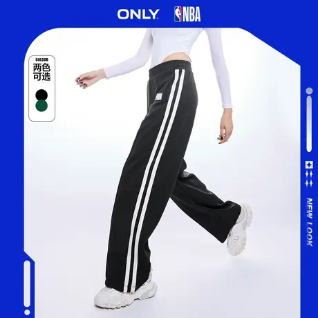 ONLY奥莱2023夏季新款NBA联名款松紧腰长款阔腿休闲裤商品大图