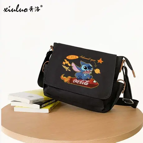 秀洛星际宝贝史迪奇书包动漫周边斜挎包初中小学生史迪仔单肩包商品大图