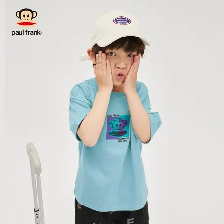 大嘴猴童装男童短袖t恤2023年夏季新品半袖中大儿童纯棉上衣体恤商品大图