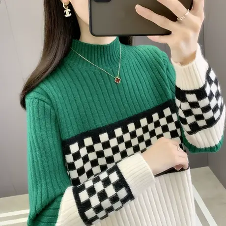 毛衣女冬季2022年新款爆款加厚打底衫女时尚洋气上衣秋冬女装图片