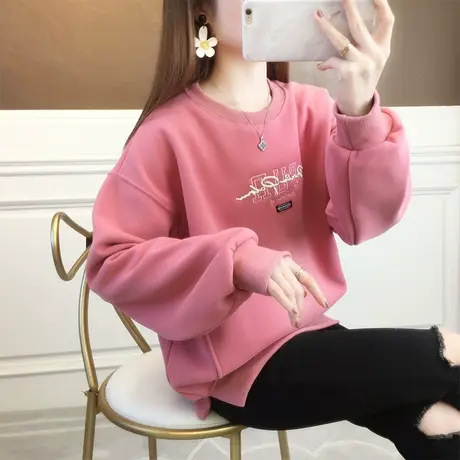 卫衣女春秋季爆款韩版宽松bf慵懒风ins小个子早春薄款上衣外套潮图片