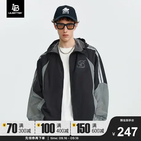 Lilbetter防晒夹克薄款透气上衣夏季新款外套户外衣服潮流男装LB商品大图