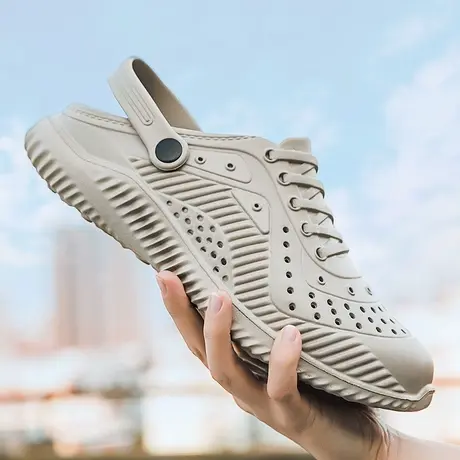 雨鞋男款夏季时尚钓鱼水鞋防滑大码4647洗车防水鞋户外溯溪涉水鞋商品大图