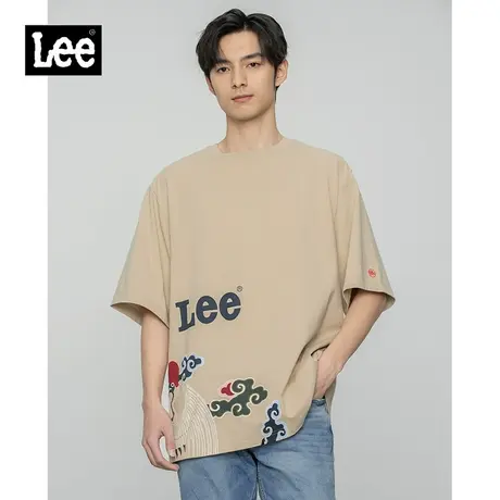 Lee故宫联名男士宽松101+刺绣圆领短袖T恤LMT0015474DR00F图片