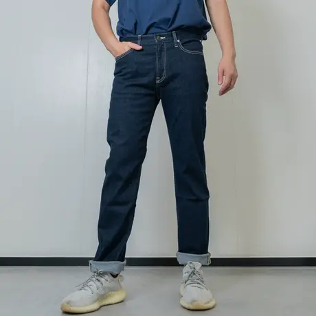 Lee商场同款23早秋新品723修身直角蓝色男牛仔裤LMB10072320-898L图片