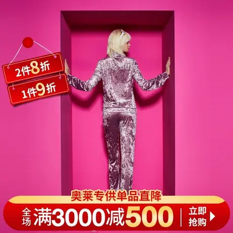 Juicy Couture橘滋女装新款女装经典奢华银钻丝绒外套图片