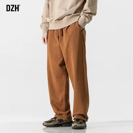 男士美式高街裤子男秋款2023年新款休闲裤直筒垂感运动长裤阔腿裤商品大图