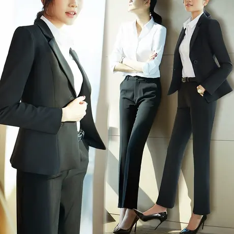 正装女套装职业时尚西服西装高端气质女神范大学生面试工装工作服图片
