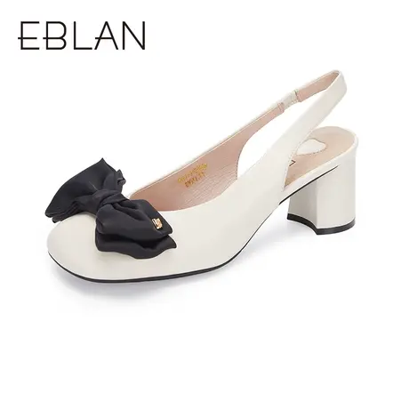 伊伴女鞋春夏新款法式仙女风凉鞋蝴蝶结气质休闲百搭时装凉鞋商品大图