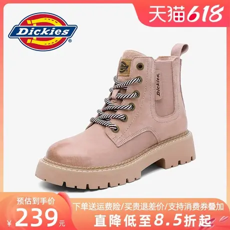 Dickies女鞋2025夏季新款夏季马丁靴高帮鞋子工装靴百搭休闲靴子商品大图