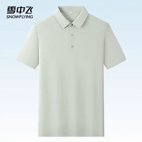 雪中飞POLO衫2025春夏新款宽松时尚日常简约翻领男士青年款短袖商品大图