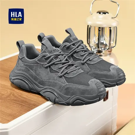 HLA/海澜之家男鞋新款秋季百搭户外爬山休闲鞋时尚高街透气工装鞋图片