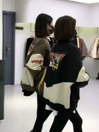 美式复古棒球服女2023秋冬年新款夹棉加厚小个子休闲爆款夹克外套商品大图