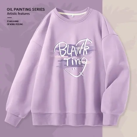 ZR真维斯卫衣女2023新款春秋季爆款圆领设计感小众时尚高级感上衣图片