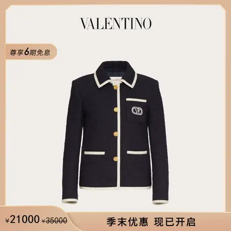 【季末优惠】华伦天奴VALENTINO女士CRISP TWEED粗花呢夹克商品大图