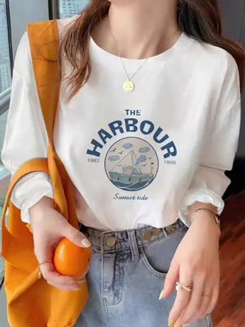 女士白色内搭打底衫2023早秋新款女装冬季加绒仿棉长袖t恤上衣服商品大图