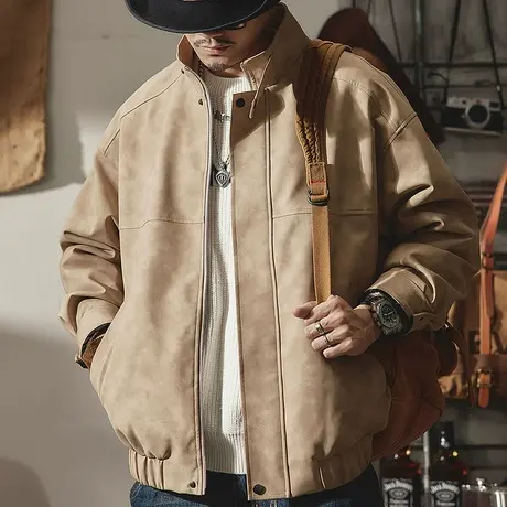 夹克潮男2022冬季新款潮牌ins时尚百搭宽松防风外套夹克外套时尚图片