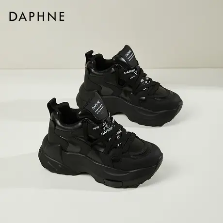Daphne达芙妮 小个子穿搭~复古厚底老爹鞋女显脚小时尚运动休闲鞋商品大图