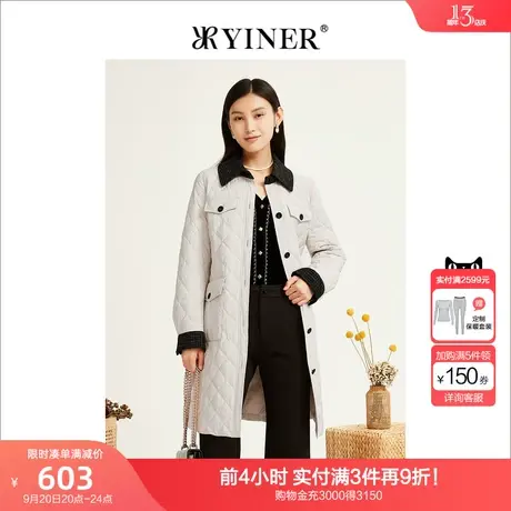【小香风】YINER音儿女装2022冬季新款轻薄羽绒服商品大图