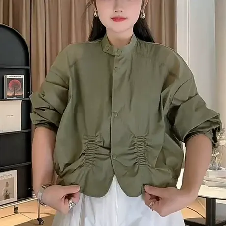 蝙蝠袖薄款防晒衣外套女士2025新款夏季爆款防晒衫户外时尚防晒服商品大图