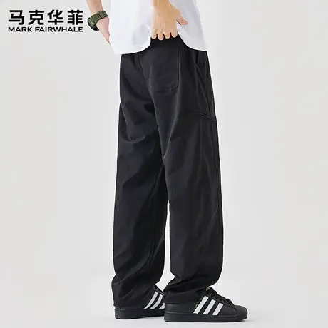 马克华菲工装休闲裤男生2025夏季薄款美式直筒宽松机能风长裤子男图片
