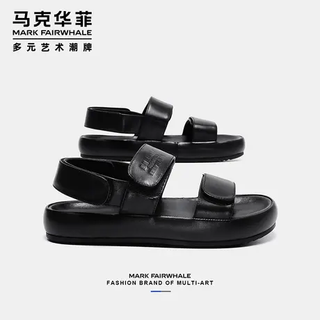 马克华菲官方旗舰店真牛皮凉鞋男夏季户外穿钓鱼涉水溯溪防滑沙滩商品大图