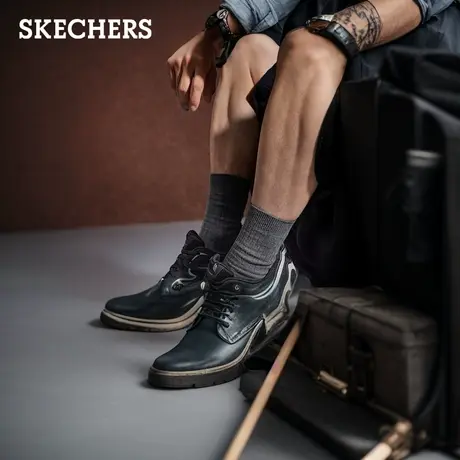 Skechers斯凯奇2025夏季新款男鞋厚底缓震老爹鞋设计感休闲运动鞋商品大图