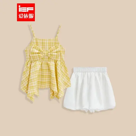 MINIIEF【爱依服童装】2025夏季新款韩系风时尚洋气女童上下套裤图片