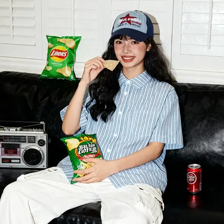 唐狮官方条纹短袖t恤衬衫女2026新款春夏翻领衬衣半袖美式上衣VC图片